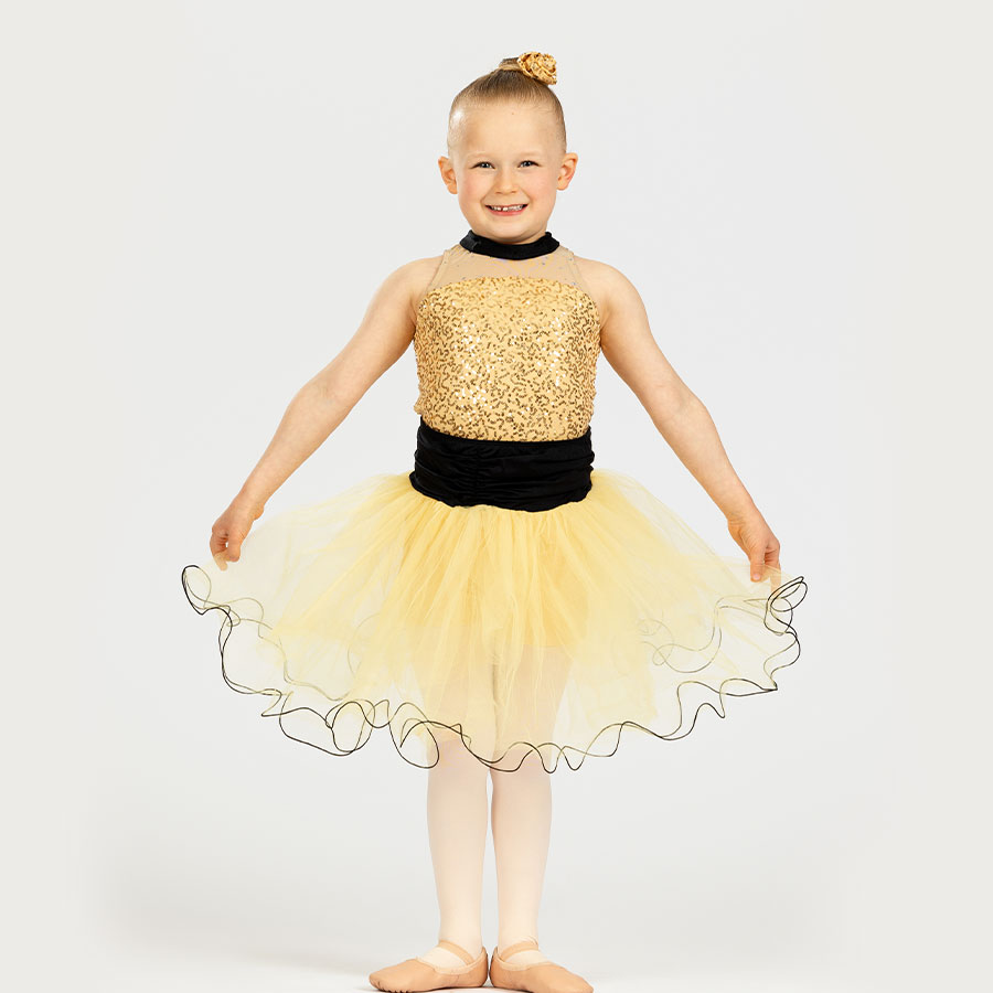Young Dancers Yellow Ballet