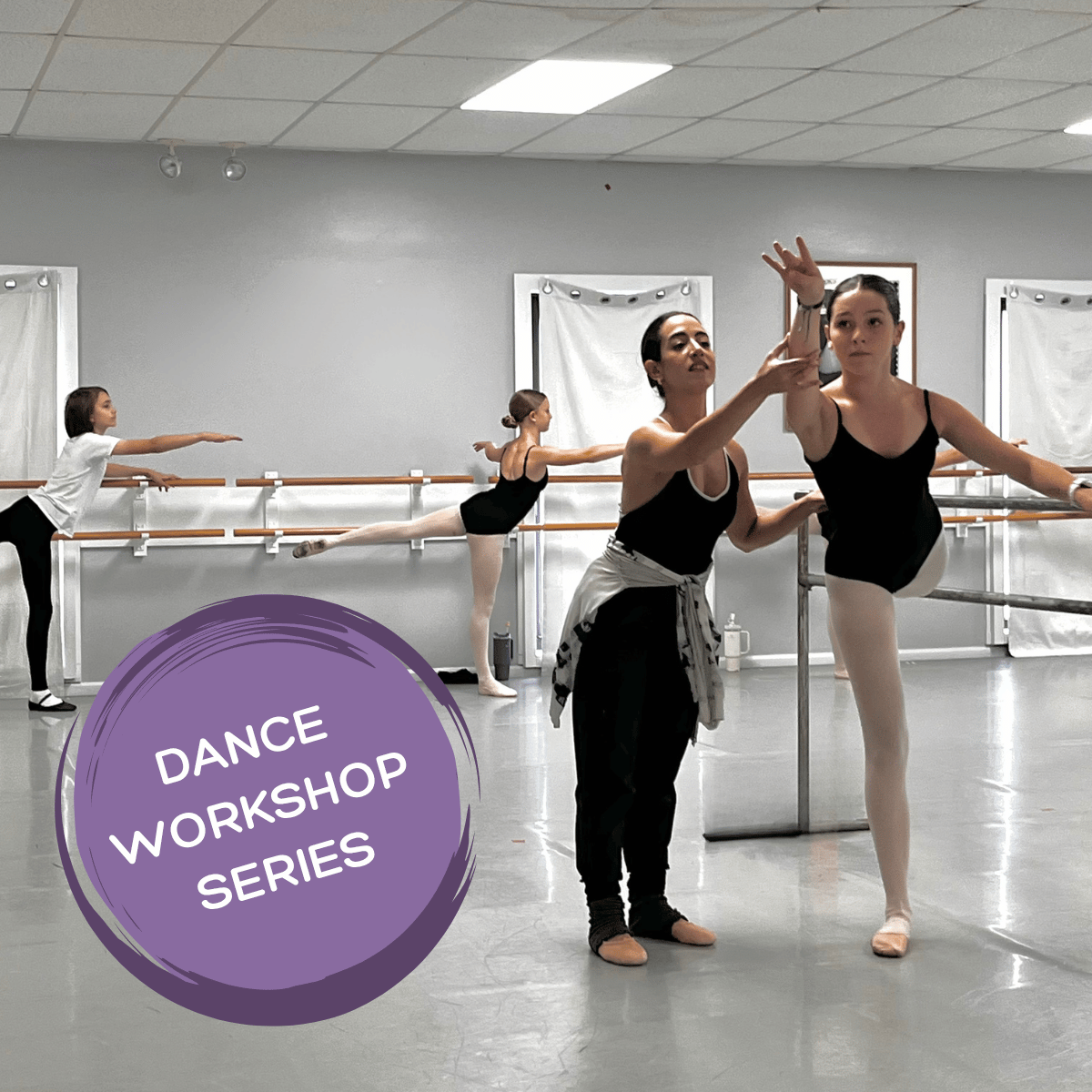 Webpage Graphic - Dance Workshop Series - 1200x1200 (with logo) Dance Workshop Series
